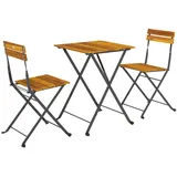 Outsunny Balkonset 3-tlg. Teak