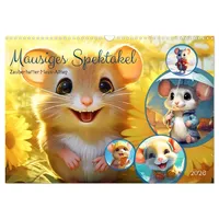 Calvendo Mausiges Spektakel. Zauberhafter Maus-Alltag (Wandkalender 2026 DIN A3