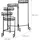 Relaxdays Blumentreppe 65 x 125 x 23 cm Schwarz