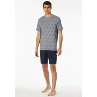 SCHIESSER Herren, Schlafanzug kurz, Rundhals-95/5 Nightwear Pyjamaset, Nachtblau_182608, 50