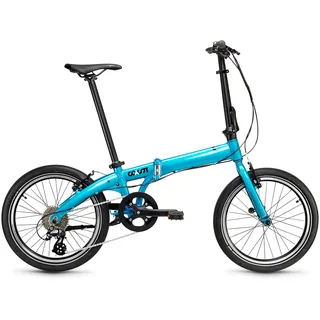 COAST Bikes Unisex – Erwachsene Hightide No. 04 8S Faltrad, Sky Blue, 20 Zoll