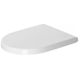 Duravit WC-Sitz Starck 3, Toilettendeckel aus Urea-Duroplast, Klodeckel mit Edelstahl Scharnieren, Weiß