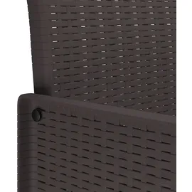 vidaXL Garten Essgruppe 7 pcs Braun Polypropylen - Braun