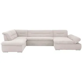 Home Affaire Wohnlandschaft Polyester U-Form 3-Sitzer Beige