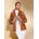 L Lederimitat-Blusenjacke in cognac Gr 44