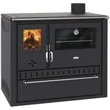 Kochen Kaminofen Holzofen mit Backofen Prity GT FS S DR Black