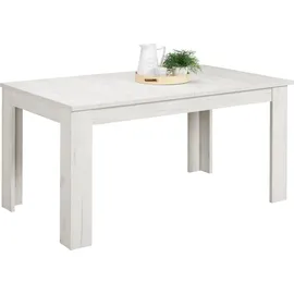 Homestyle4u Esstisch 90,5 x 76,5 x 160 cm weiß