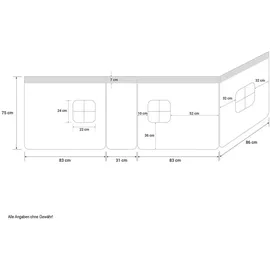 Homestyle4u Blau für Kinderhochbett 1518