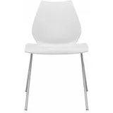 Kartell Maui Stuhl Kunststoff zinkweiß 2er Set