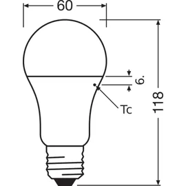 Osram LED-Birne 4058075127029 13 W E27 warmweiß 1 St.