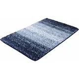 Kleine Wolke Badematte »Oslo«, Höhe 30 mm, rutschhemmend beschichtet, fußbodenheizungsgeeignet, Badteppich, Melange Effekt, waschbar, blau