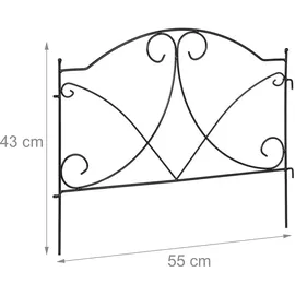 Relaxdays 10041699 Gartenzaun