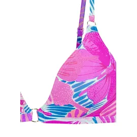 SUNSEEKER Bikini-Top Damen Blau/Pink 38 Cup C/D
