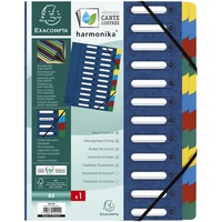Exacompta Ordnungsmappe Harmonika 55242E DIN A4 24Fächer blau