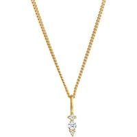 Elli DIAMONDS Diamant (0.05 ct.) Brilliant Klassik 585 Gelbgold Ketten Damen