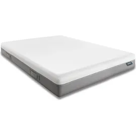 sleezzz Viskoelastik-Matratze Sleezzz Premium 140 x 200 cm, Höhe 20 cm, Härtegrad H2/H3, mit Wendegriffen + Sleezzz® Cool Kühl-Effekt Kissen