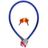 Legami Fahrradschloss Blau mit Schlüssel Tiger Motiv