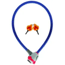 Legami Fahrradschloss Blau mit Schlüssel Tiger Motiv