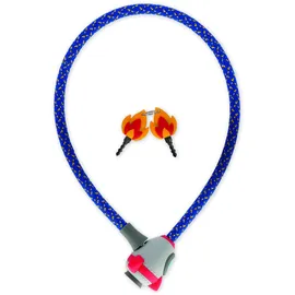 Legami Fahrradschloss Blau mit Schlüssel Tiger Motiv