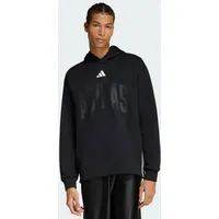 Adidas STADIUM GRAPHIC HOODIE. - Black / Off White