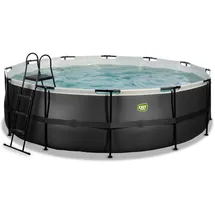 EXIT TOYS Black Leather Pool 488 x 122 cm inkl. Filterpumpe