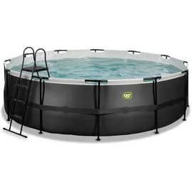 EXIT TOYS Black Leather Pool 488 x 122 cm inkl. Filterpumpe