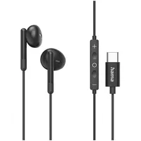 Hama In-Ear Kopfhörer Kabelgebunden (Schwarz)