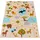 KADIMA DESIGN Kinderteppich waschmaschinenwaschbar Safari‐Straßen in Mehrfarbig | Gr.: 80 x 150 cm