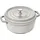 Staub Cocotte 24 cm rund weisser trüffel