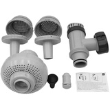 Intex Anschluss-Set Ø 38 mm 7,3 bis 9,2m3/h grau