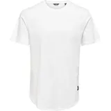 Only & Sons ONSMATT LONGY SS TEE NOOS weiß M