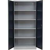 Gürkan Stahlschrank 100096 anthrazit 92,0 x 42,0 x 195,0 cm, aufgebaut