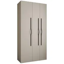 abiks möbel Drehtürenschrank COMO 120 x 245,5 x 40 cm Schwarz
