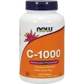 NOW Foods Vitamin C-1000 Hagebutte Tabletten 250 St.