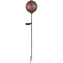 GLOBO Solarleuchte Metall 90 cm schwarz kupfer