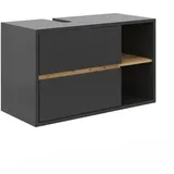 Vicco Waschbeckenunterschrank Viola Anthrazit Eiche modern 100x60 cm