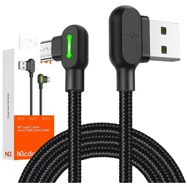Mcdodo CA-5773 90 Grad Micro USB Ladekabel Winkelstecker,3m Schwarz