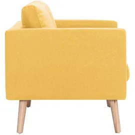vidaXL 3-Sitzer-Sofa Stoff Gelb