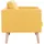 vidaXL 3-Sitzer-Sofa Stoff Gelb