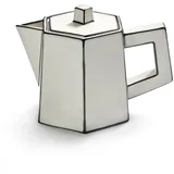Serax Kaffee-/Teekanne Weiß-Schwarz Carte Blanche