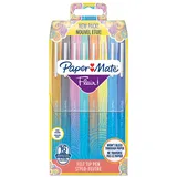 Paper Mate Papermate Flair Filzstifte | mittlere Spitze (0,7 mm) | Gemischte Farben | Tasche mit 16