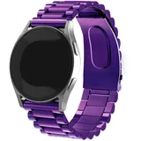 Strap-it Huawei Watch Gt Runner Armband Stahl für Huawei Watch GT Runner 2 - Lila - Butterfly-Verschluss