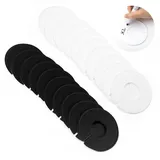 HENGBIRD 20 Stück KleiderstäNder GrößEn Teiler GrößEnreiter Runden GrößEntrenner Kleiderstange GrößEntrenner Baby Erwachsener für KleidungsgrößEn-Unterscheidung, BekleidungsgeschäFt Weiß Schwarz