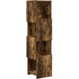 MOBCANT Modern Eckschrank & Aufbewahrungsschränke Geräucherte Eiche Holzwerkstoff Schließfächer mit Stauraum Spind Schrank für Küche Flur Badezimmer Keller (25,5 x 25 x 102 cm)
