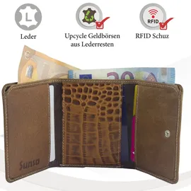 Sunsa Geldbörse Portemonnaie braun