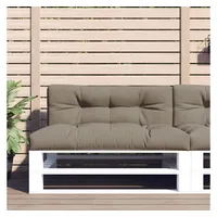 VidaXL Palettenkissen Taupe 120x40x12 cm Stoff Vidaxl