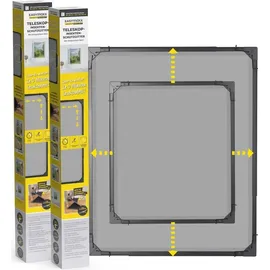 EasyMaxx Teleskop-Insektenschutzgitter mit integriertem Netz 2er-Set