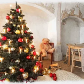 rotpfeil Weihnachtsbaumkette 15 x E10/16V/3W Lichterkette für Innen