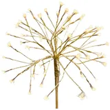 Gartenpirat Lichterbaum Ø 45 cm 600 Mikro-LEDs warmweiß Timer-Funktion mit Erdspieß LED-Dekoration Weihnachtsdeko