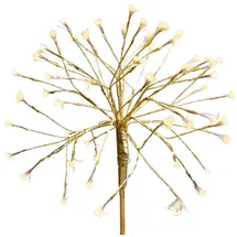 Gartenpirat Lichterbaum Ø 45 cm 600 Mikro-LEDs warmweiß Timer-Funktion mit Erdspieß LED-Dekoration Weihnachtsdeko